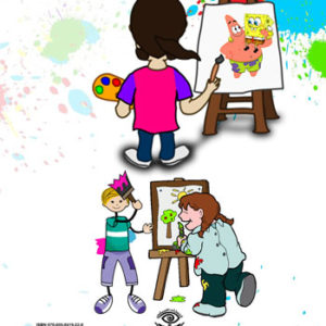 نقاشی ساده کودکانه لاک پشت های نینجا